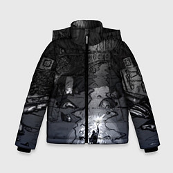 Куртка зимняя для мальчика Lovecraft Лавкрафт, цвет: 3D-черный