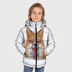 Куртка зимняя для мальчика Снежная лиса, цвет: 3D-черный — фото 2