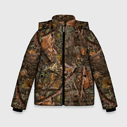 Куртка зимняя для мальчика Охотничий камуфляж, цвет: 3D-красный