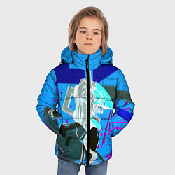 Куртка зимняя для мальчика Человек Бензопила, цвет: 3D-красный — фото 2