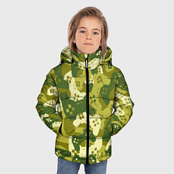 Куртка зимняя для мальчика Гейм милитари, цвет: 3D-черный — фото 2
