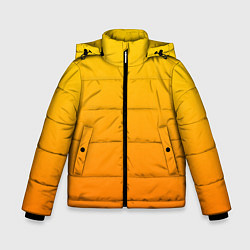 Куртка зимняя для мальчика Оранжевый градиент, цвет: 3D-черный