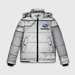 Куртка зимняя для мальчика SUBARU СУБАРУ, цвет: 3D-светло-серый