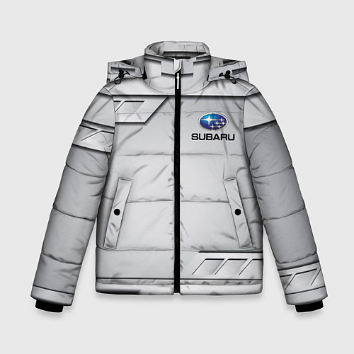 Зимняя куртка для мальчика SUBARU СУБАРУ / 3D-Светло-серый – фото 1