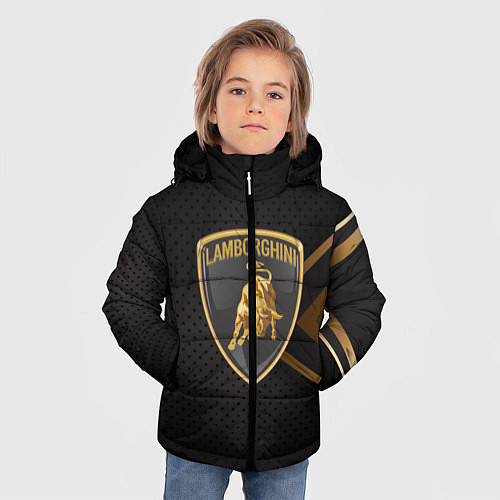 Зимняя куртка для мальчика LAMBORGHINI ЛАМБОРДЖИНИ / 3D-Светло-серый – фото 3