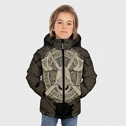 Куртка зимняя для мальчика Воин, цвет: 3D-черный — фото 2