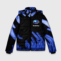 Куртка зимняя для мальчика Subaru, цвет: 3D-черный