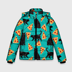 Зимняя куртка для мальчика Котики и Пиццы