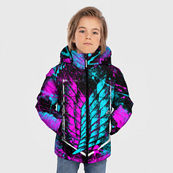 Куртка зимняя для мальчика НЕОНОВЫЙ РАЗВЕД КОРПУС цвета 3D-черный — фото 2