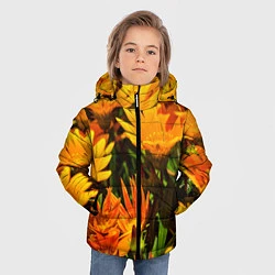 Куртка зимняя для мальчика Желтый цвет весны, цвет: 3D-черный — фото 2