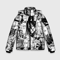 Куртка зимняя для мальчика One-Punch Man Ванпачмен, цвет: 3D-черный