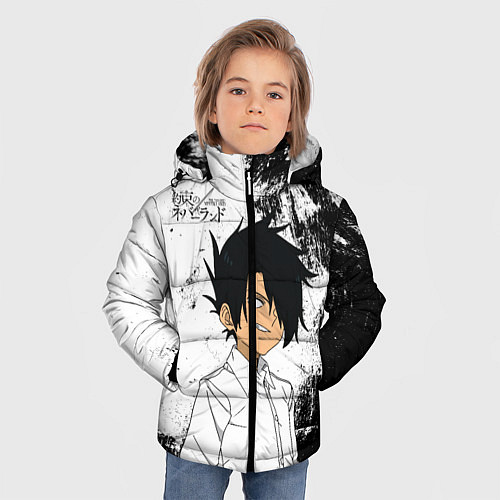 Зимняя куртка для мальчика Обещанный Неверленд / 3D-Светло-серый – фото 3