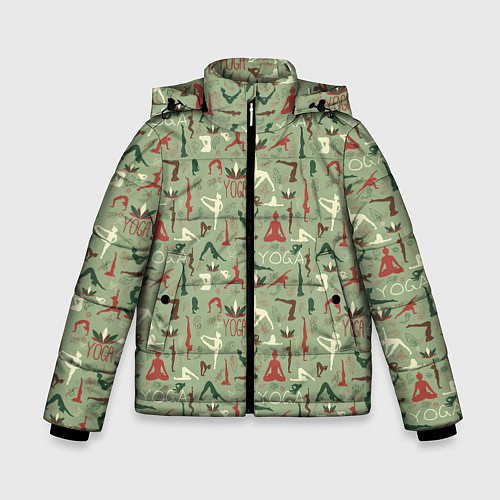Зимняя куртка для мальчика Йога / 3D-Светло-серый – фото 1
