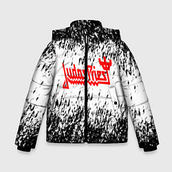 Куртка зимняя для мальчика Judas Priest:, цвет: 3D-черный