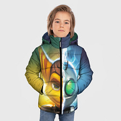 Куртка зимняя для мальчика Рэтчет и Кланr, цвет: 3D-черный — фото 2