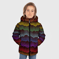Куртка зимняя для мальчика Радуга, цвет: 3D-черный — фото 2