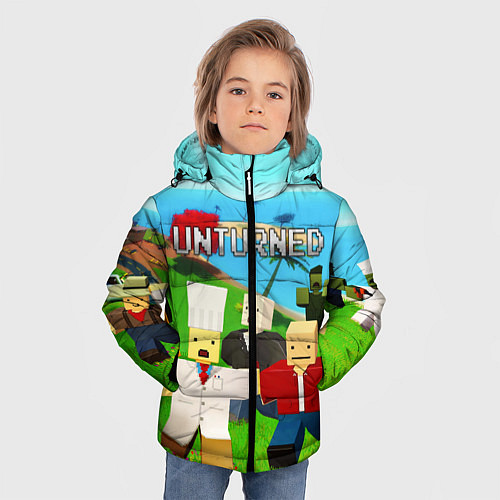 Зимняя куртка для мальчика UNTURNED / 3D-Светло-серый – фото 3