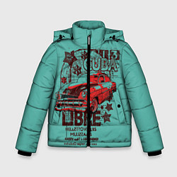 Куртка зимняя для мальчика CUBA CAR, цвет: 3D-красный