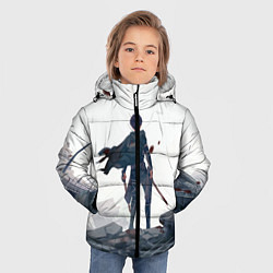 Куртка зимняя для мальчика Атака Титанов, цвет: 3D-черный — фото 2