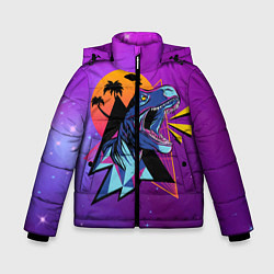 Зимняя куртка для мальчика Retrowave Neon Dinosaur