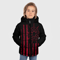 Куртка зимняя для мальчика Slipknot Флаг, цвет: 3D-красный — фото 2