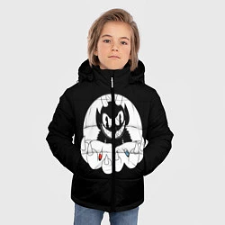 Куртка зимняя для мальчика CUPHEAD THE MATRIX, цвет: 3D-черный — фото 2