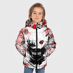Куртка зимняя для мальчика ТОКИЙСКИЙ ГУЛЬ КЕН КАНЕКИ, цвет: 3D-светло-серый — фото 2
