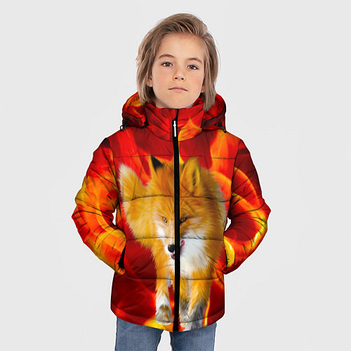Зимняя куртка для мальчика Fire Fox / 3D-Светло-серый – фото 3