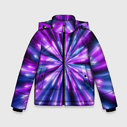 Куртка зимняя для мальчика Неоновые стрелы, цвет: 3D-черный