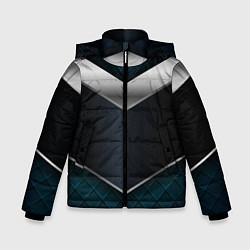 Куртка зимняя для мальчика 3D dark metal, цвет: 3D-светло-серый