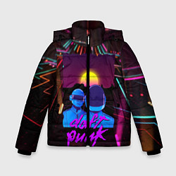 Куртка зимняя для мальчика Daft Punk Electrix, цвет: 3D-черный