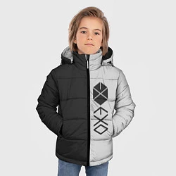 Куртка зимняя для мальчика EXO, цвет: 3D-светло-серый — фото 2