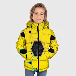 Куртка зимняя для мальчика Cyborg Q, цвет: 3D-черный — фото 2
