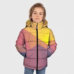 Куртка зимняя для мальчика Векторный Египед, цвет: 3D-черный — фото 2
