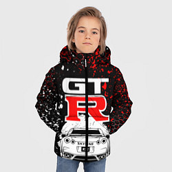 Куртка зимняя для мальчика NISSAN GT-R НИССАН GTR, цвет: 3D-черный — фото 2