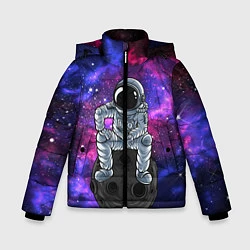 Куртка зимняя для мальчика Distant galaxy, цвет: 3D-черный