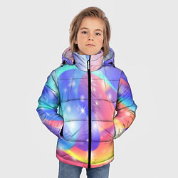 Куртка зимняя для мальчика Волшебные тропы, цвет: 3D-черный — фото 2