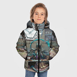 Куртка зимняя для мальчика Arknights Clay, цвет: 3D-черный — фото 2