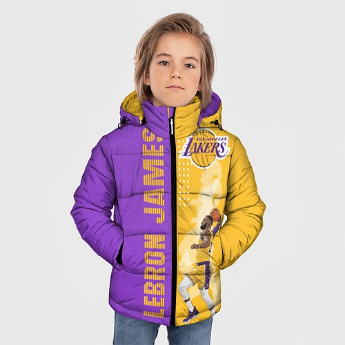 Зимняя куртка для мальчика Леброн NBA / 3D-Светло-серый – фото 3