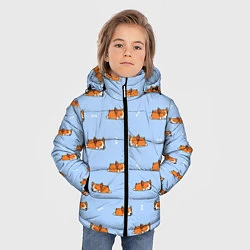 Куртка зимняя для мальчика Корги, цвет: 3D-черный — фото 2