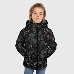 Куртка зимняя для мальчика Волки Wolwes, цвет: 3D-черный — фото 2