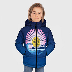 Куртка зимняя для мальчика Bondi Beach Sydney, цвет: 3D-черный — фото 2