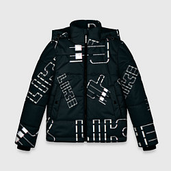 Куртка зимняя для мальчика Лайк, цвет: 3D-черный
