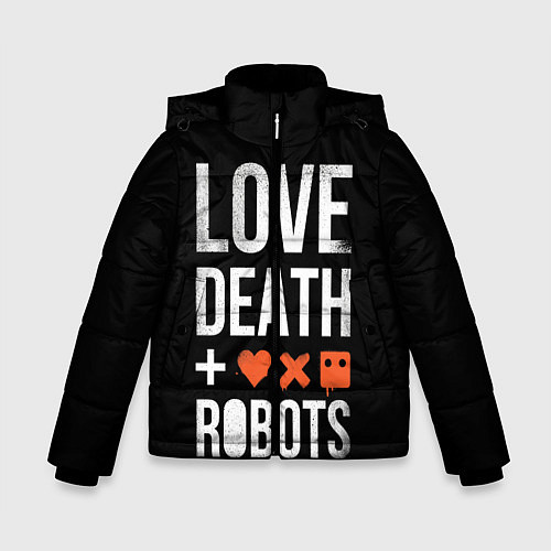 Зимняя куртка для мальчика Love Death Robots / 3D-Красный – фото 1
