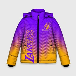 Куртка зимняя для мальчика LOS ANGELES LAKERS ЛЕЙКЕРС, цвет: 3D-черный