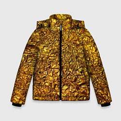 Куртка зимняя для мальчика Сусальное золото, цвет: 3D-красный