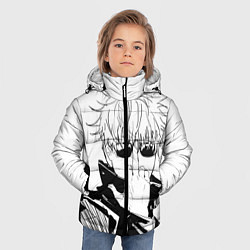 Куртка зимняя для мальчика Магическая битва Годжо, цвет: 3D-черный — фото 2