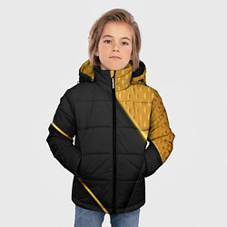 Куртка зимняя для мальчика 3D BLACK & GOLD, цвет: 3D-черный — фото 2