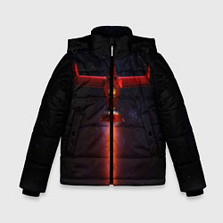 Куртка зимняя для мальчика Ковбой Бибоп, цвет: 3D-черный