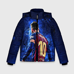 Куртка зимняя для мальчика Leo Messi Лео Месси 10, цвет: 3D-светло-серый